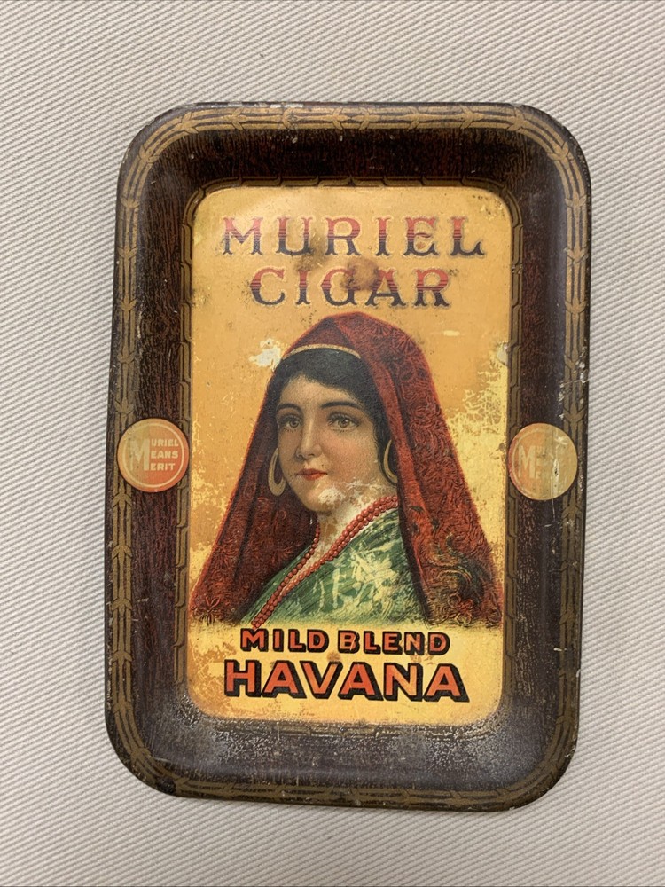Early Murial Cigar Tip Tray 6"
