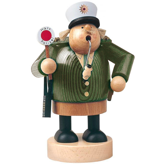 Policeman Halt Incense German Smoker