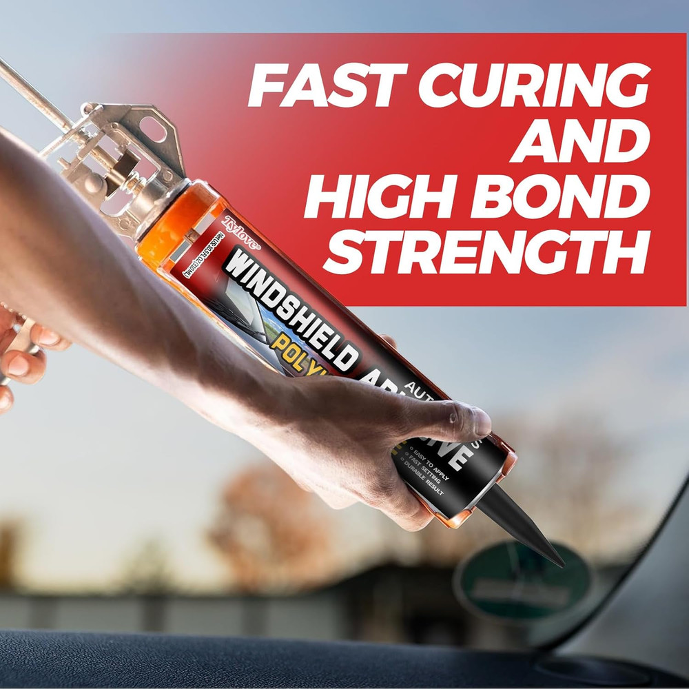 Windshield Urethane Adhesive Sealant - Quick Curing & Weather Resistant and Prof
