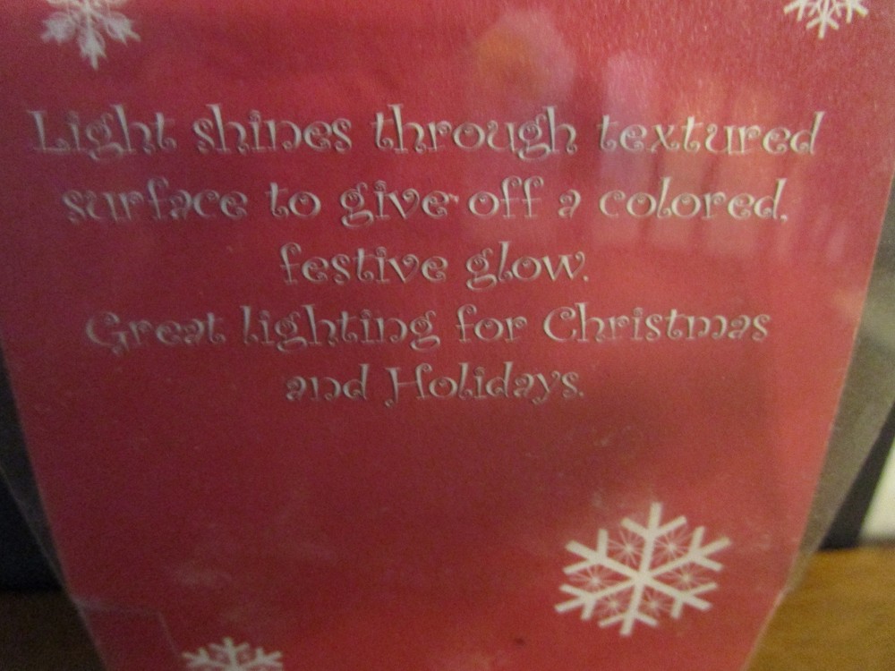 Holiday Lights Santa Light Bulb NIB