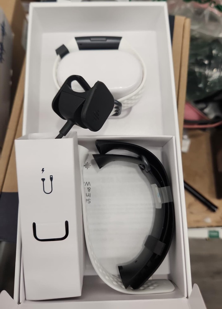 Fitbit Charge 3 Fitness Activity Tracker - White Open box