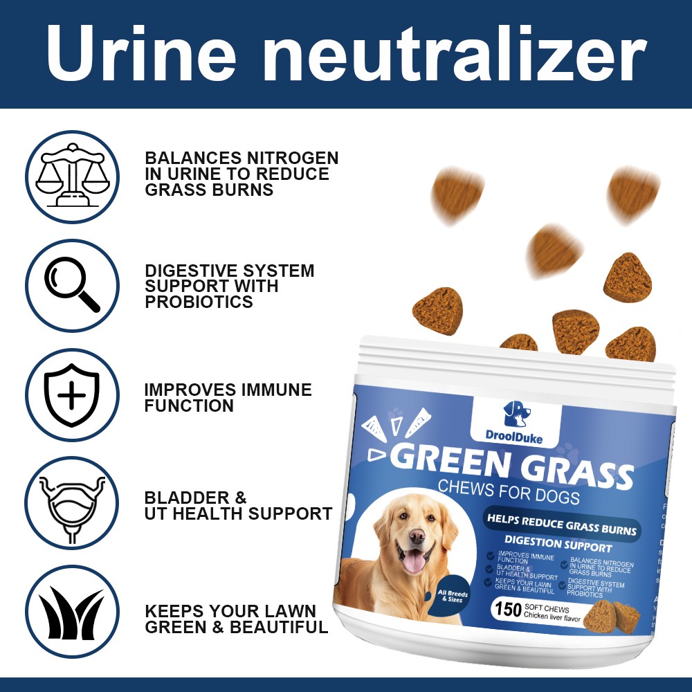 Dog urine neutralizer chewable tablets help inhibit bacteria neutralize odors