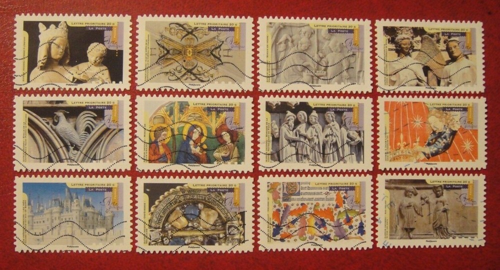 France 2013. Gothic Art. Full Set Used.