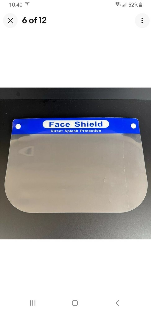 Face Shield Direct Splash Protection RF001 (5-Pack)