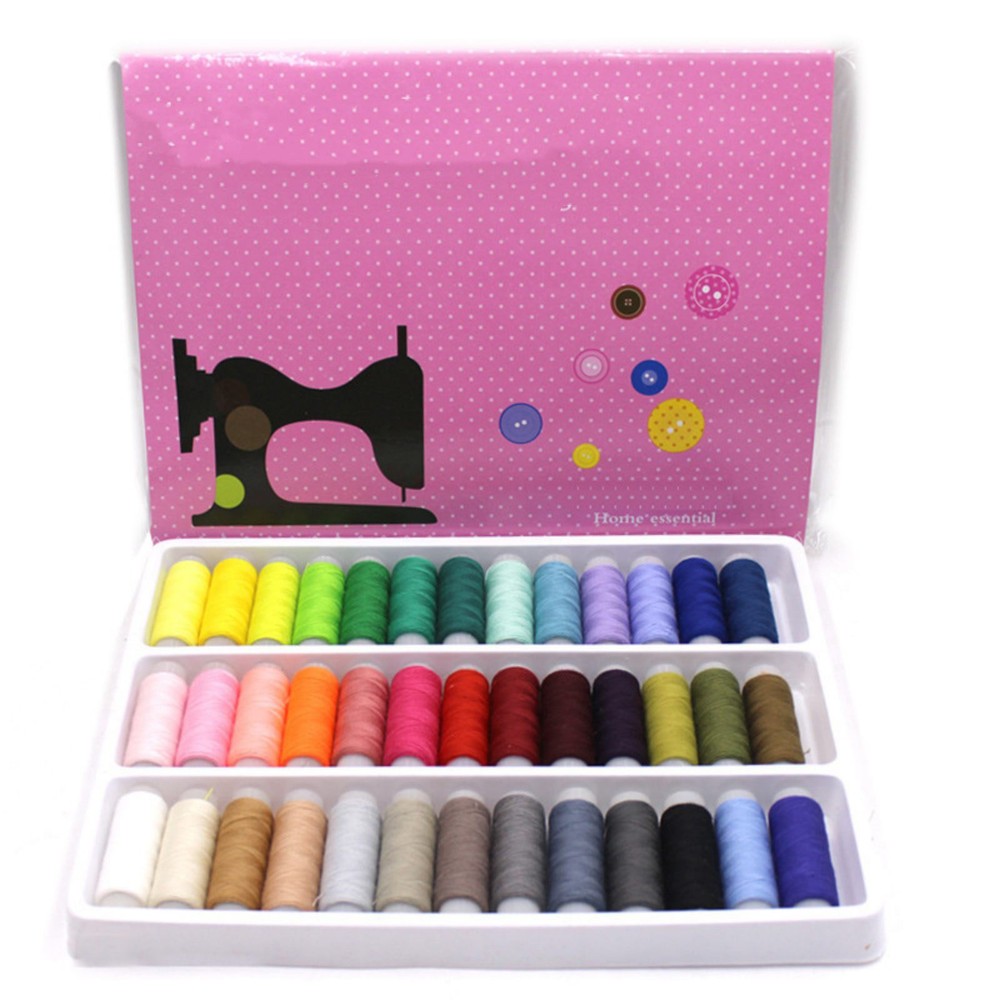 39Pcs Colored Sewing Thread Set Mixed Colors Sewing Thread Fits Many Brands
