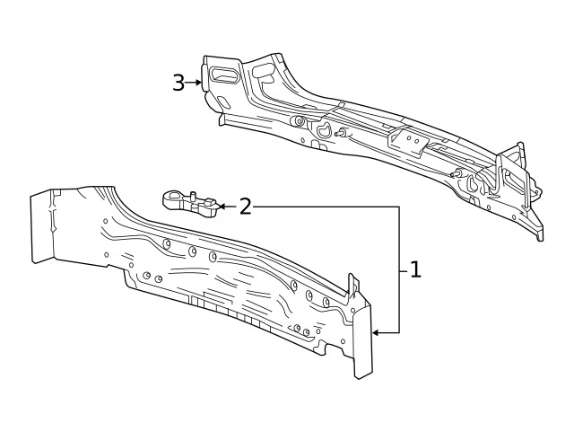 Genuine GM Rear End Panel 84511077