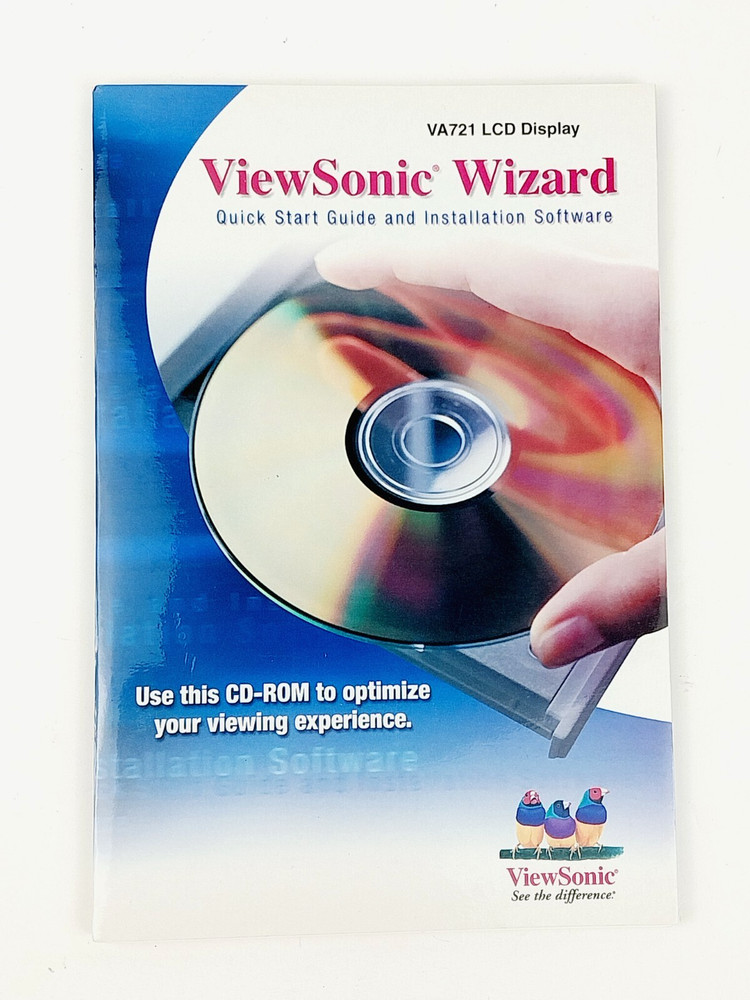 ViewSonic Wizard VA721 Quick Start Guide and Installation Software