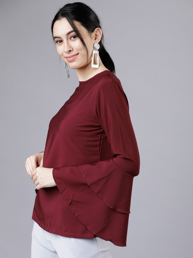 Fours Burgundy Solid Top