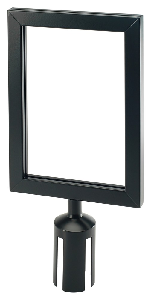 Stanchion Top Sign Frame, Black (4 Each)