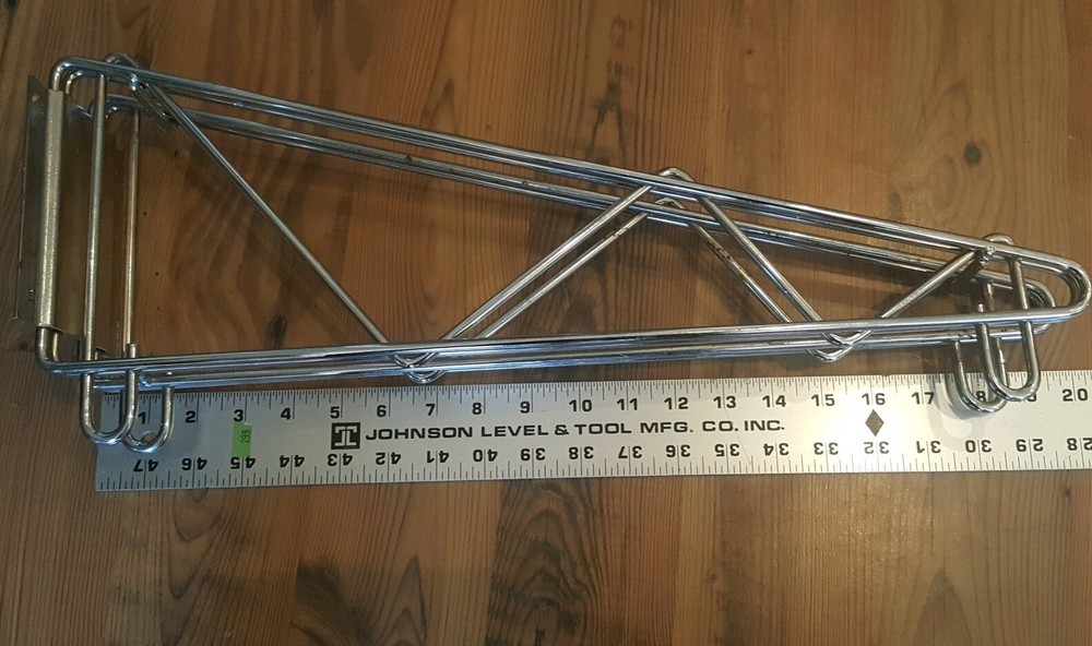Restaurant Direct Wall Bracket, Double Shelf Support, Chrome 6 available