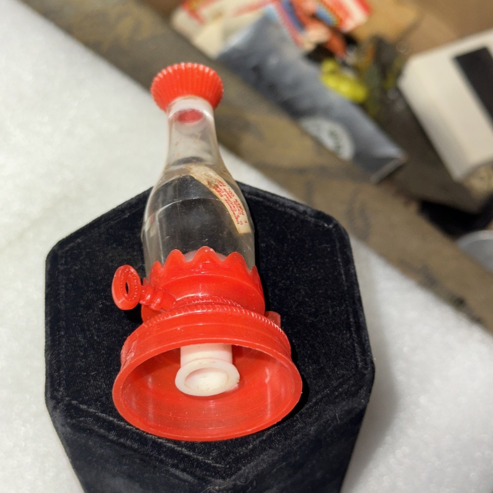 Vintage Plastic Oil Lamp Candy Container