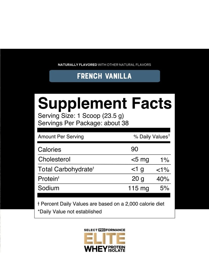 Elite Whey Protein Isolate 12 LBS