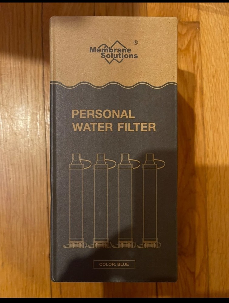 Membrane Solutions portable Straw Water Filter - 4 pack