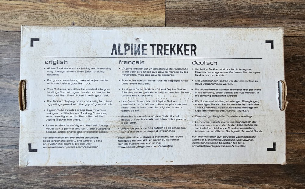BCA ALPINE TREKKER ski touring adapters - all boot sizes - Backcountry Access