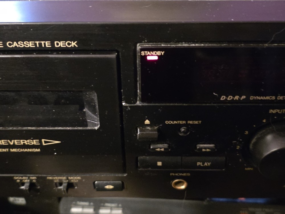 JVC TD-W254 Auto Reverse Dolby Dual Double Cassette Deck Working Please Read!