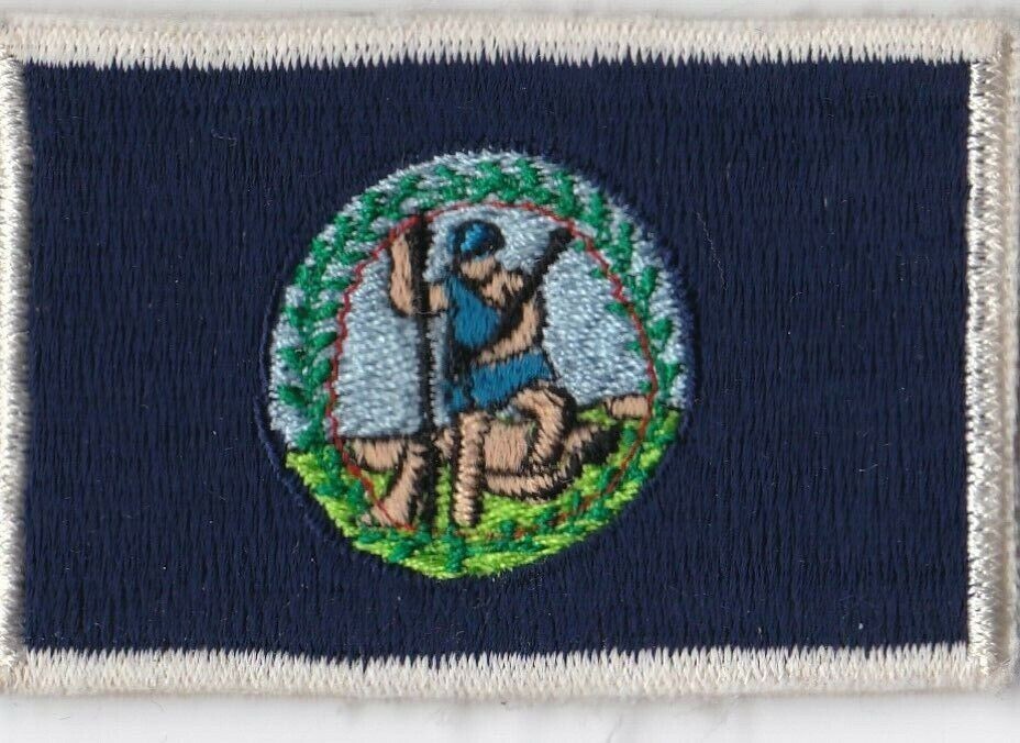 VIRGINIA Flag Nametag Wing Patch A-7