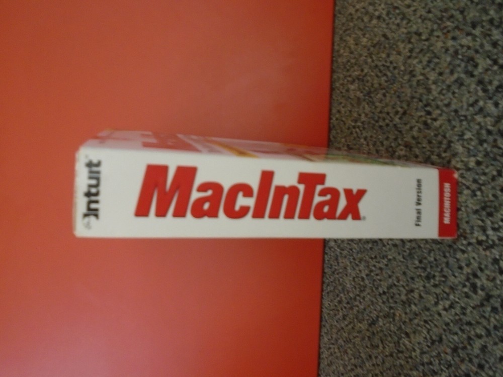 Vintge Quicken macintax tax preperation Software