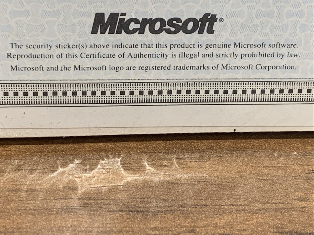 Sealed Microsoft MS-DOS 6 Operating System User Guide Original New W/ COA