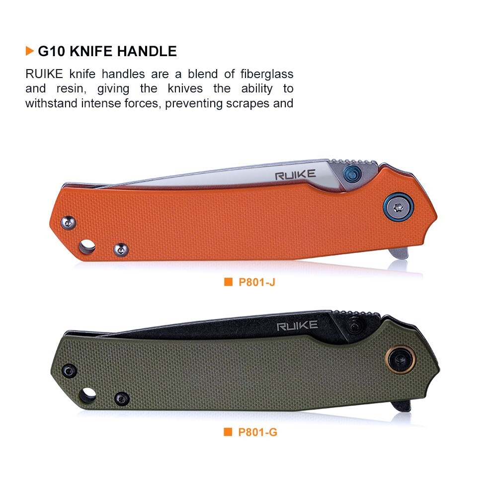 RUIKE P801G Folding Knife-Green