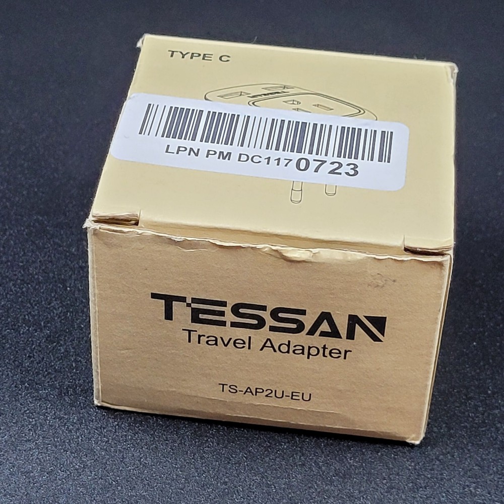 Tessan TS-AP2U-EU Travel Adapter Plug Type C