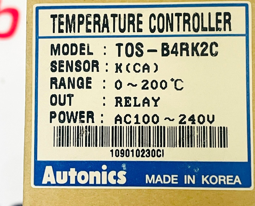 AUTONICS T0S-B4RK2C Temperature Controller