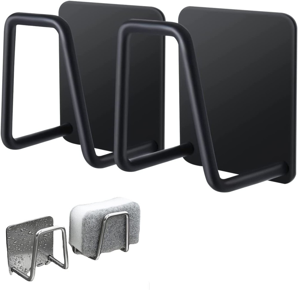 Sponge Holder for Kitchen Sink2 Pack, Strong Adhesive Sink Sponge Holder, SUS...