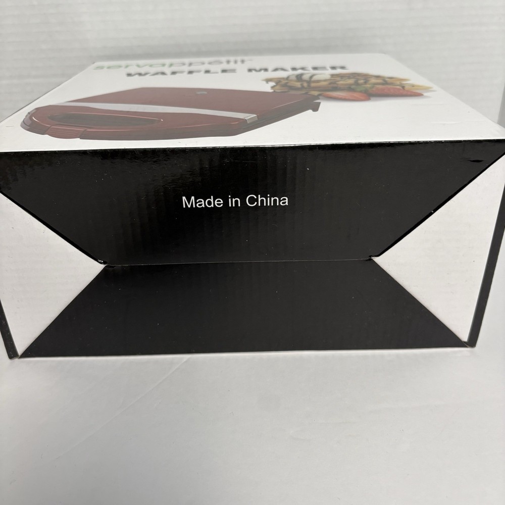servappetit electric Waffle Maker-Red Nonstick