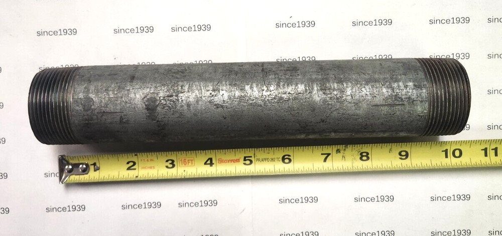 1-1/2" x 10" Galvanized Nipple Schedule 40