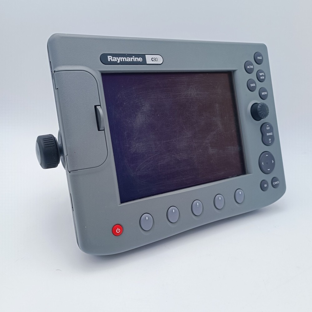 Raymarine C80 Chartplotter GPS Fishfinder Radar 8.4" LCD Display Cable PERFECT!