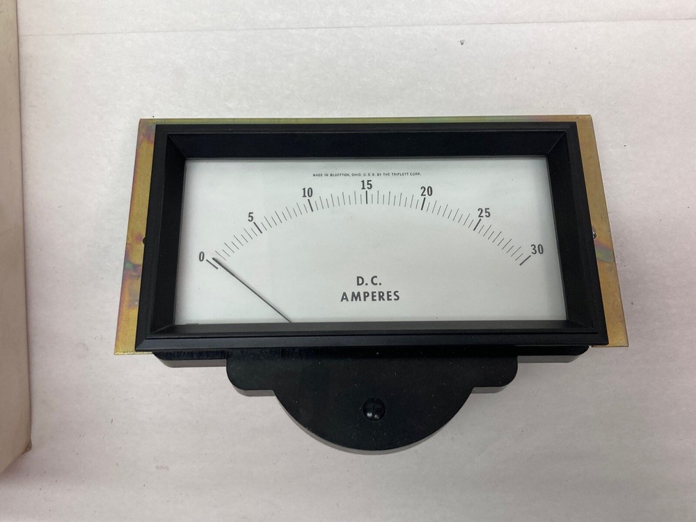 Triplett,520-GLB,D.C. Ampers Panel Meter 0-30 DCA
