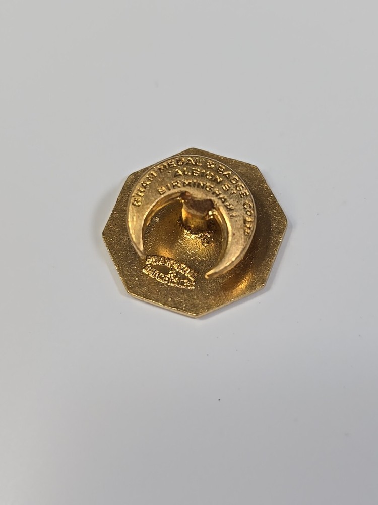 M Mini Builders Club Button Pin Vintage
