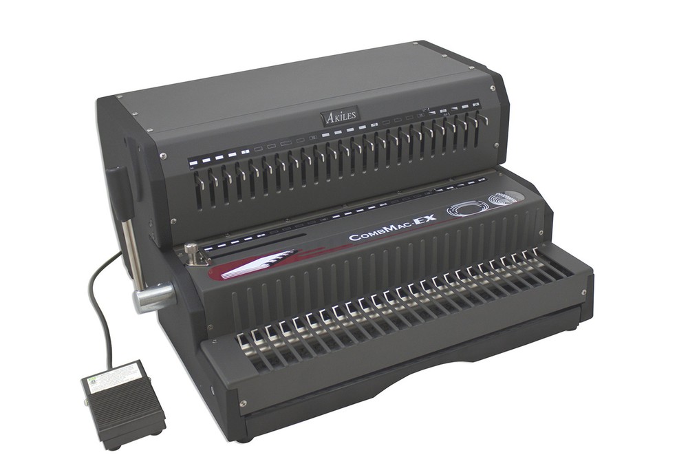 Akiles Combmac-EX24 Comb Binding Machine & Electric Hole Punch 14" [New]
