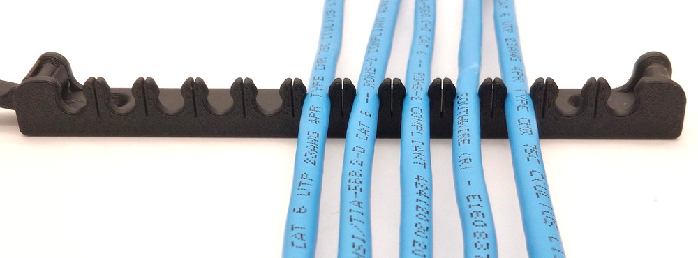 12-Wire Ethernet Cable Comb – Cable Organizer - 5 pk