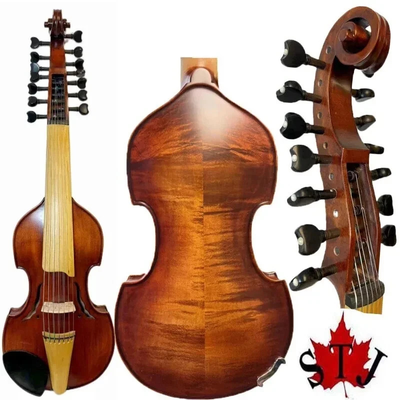 SONG 7×7 strings 14" Viola d'Amore, Hand made Viola, Viol, 14 strings violin
