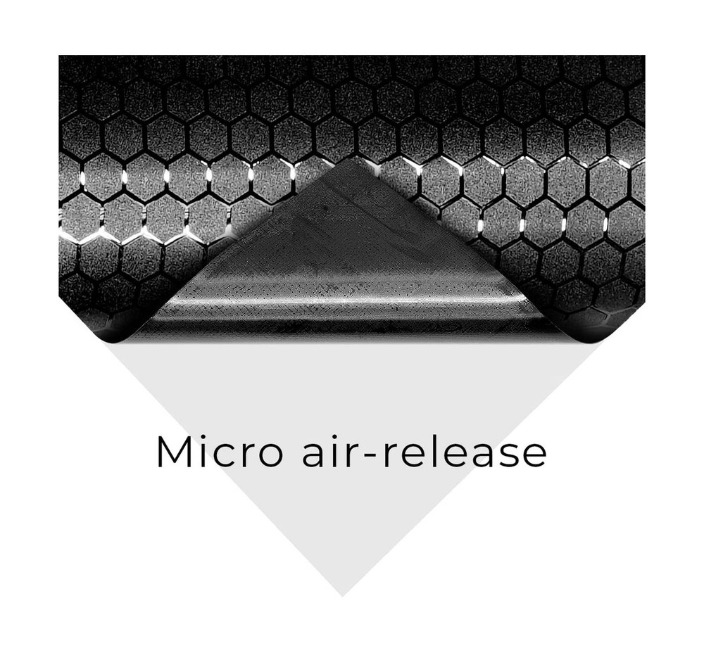 Vinyl Wrap - Honeycomb Matte Black, Medium Pattern, 1ft x 5ft