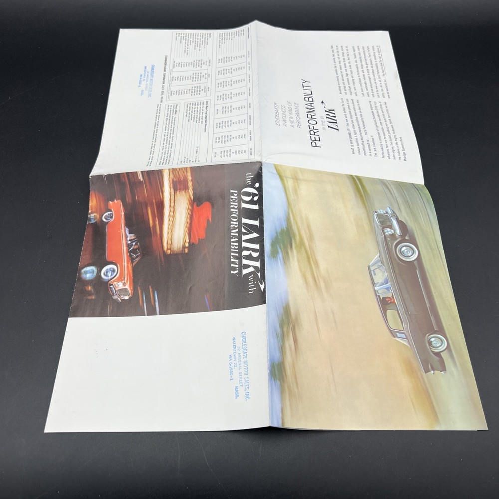 Vtg Original 1961 Studebaker Lark advertising brochure