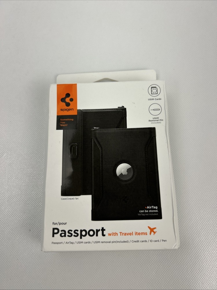 Spigen Passport Holder with RFID Blocking Technology + Sim Card Ejector Tool