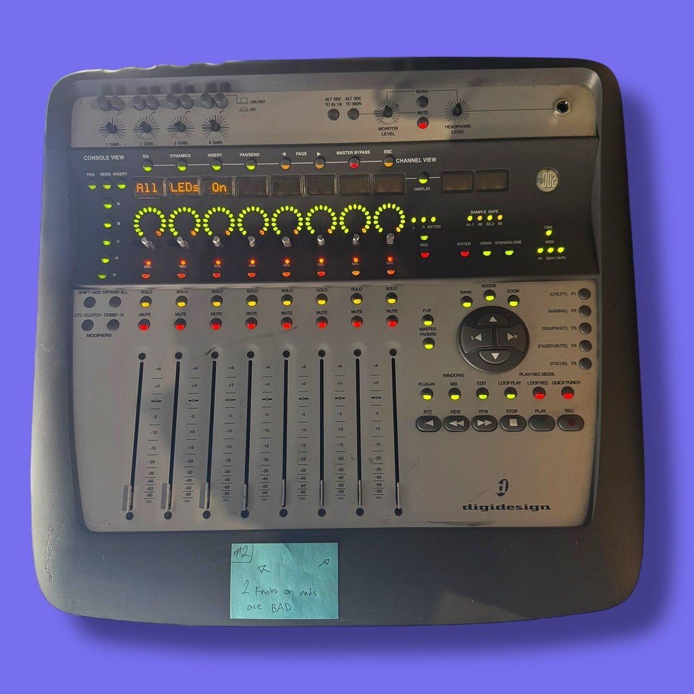 Digidesign 002 MX002 Tested in Demo Only Missing Knobs