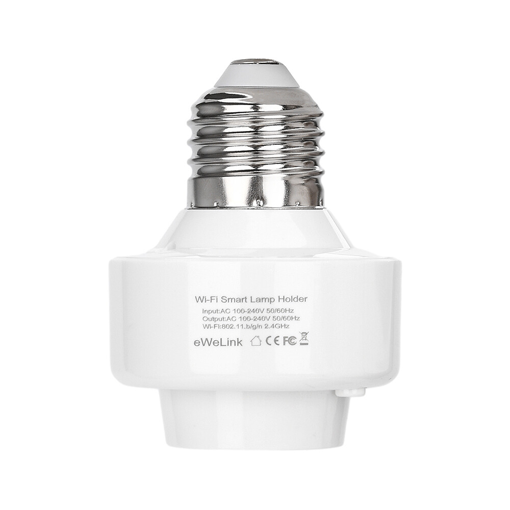 Smart WiFi Bulb Socket E26 E27 Light Bulb Adapter EWeLink Alexa Google Control