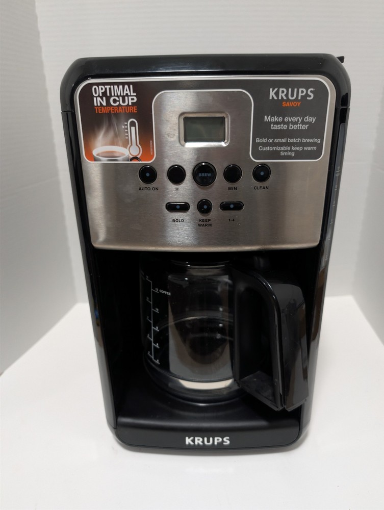 Krups ThermoBrew Technology  EC312 12 Cup Programmable Coffee Maker Works Great