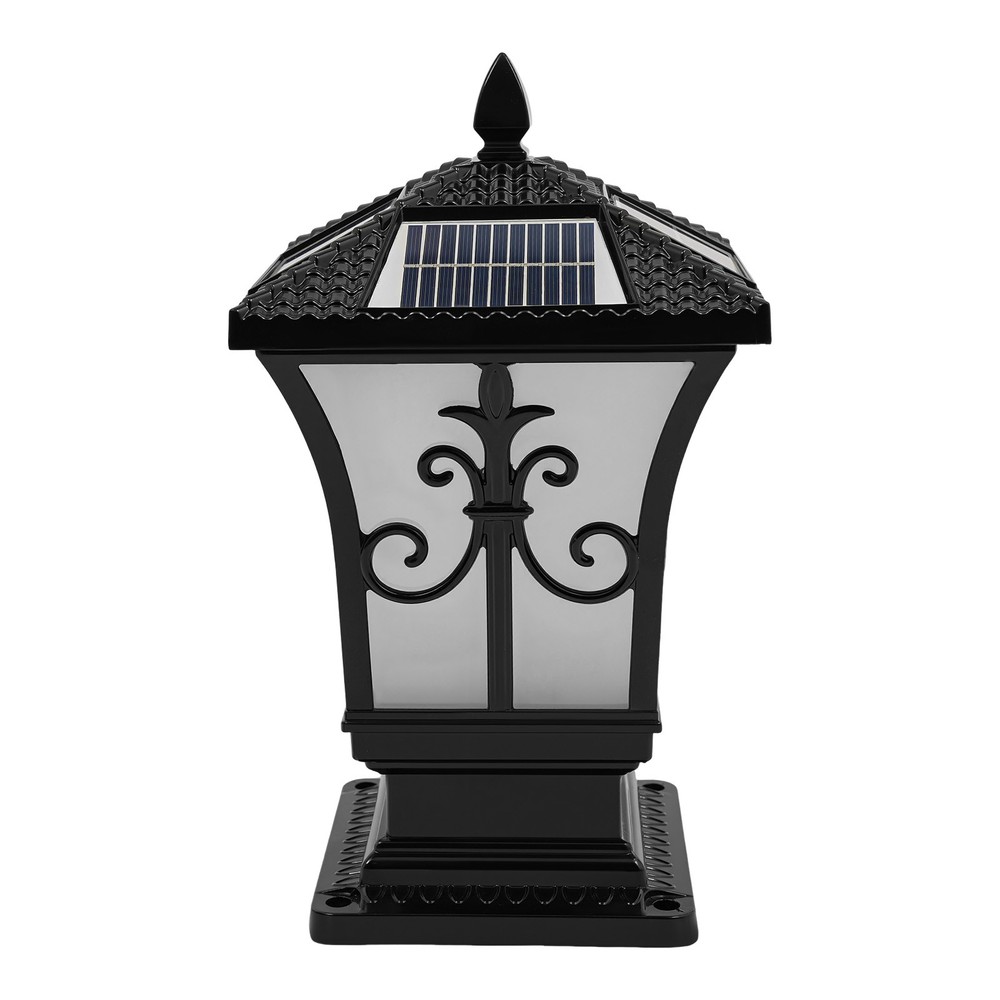 Outdoor Solar Post Light Solar Powered Pillar Light Remote Control Garden Light