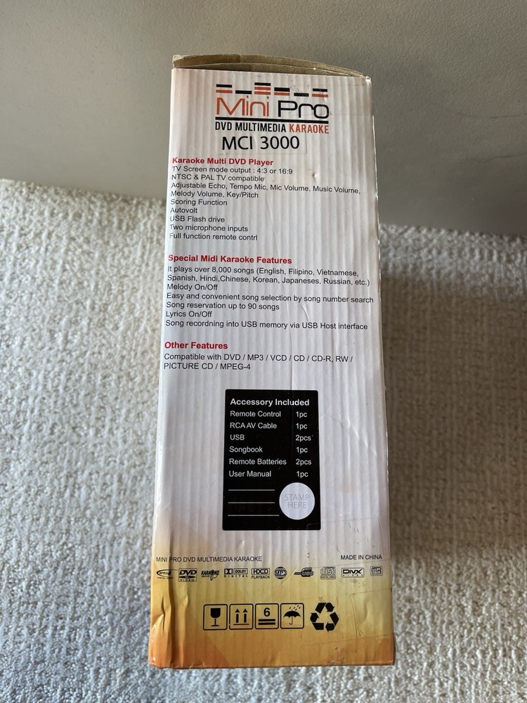 MediaCom MCI 3000 Mini Pro DVD Multimedia Karaoke system