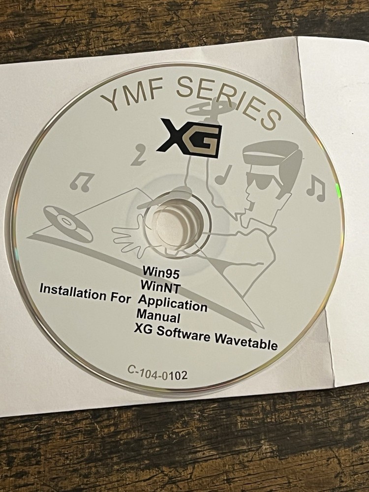 YMF Series XG PC Software. Rare Ymf Computer Cd Vintage Windows NOS