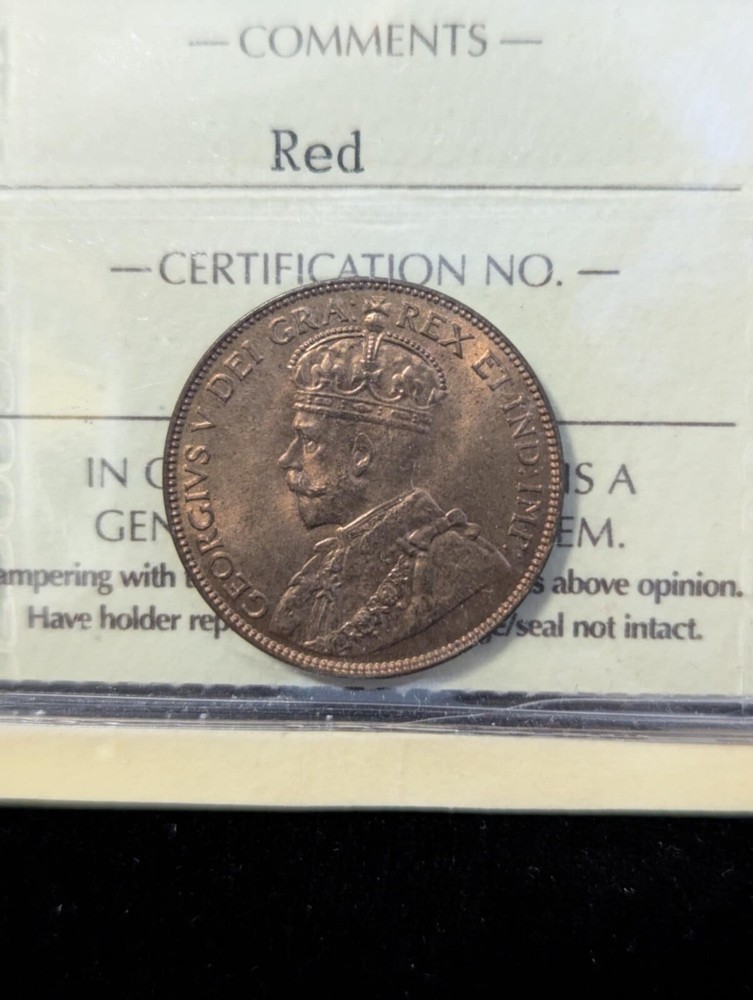 1936, ICCS Graded Newfoundland Large One Cent, **MS-65**XPY 653