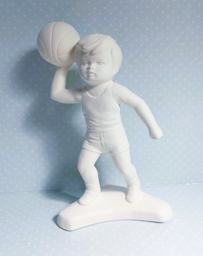 Basketball Player ~ Ceramic Bisque Ready to Paint