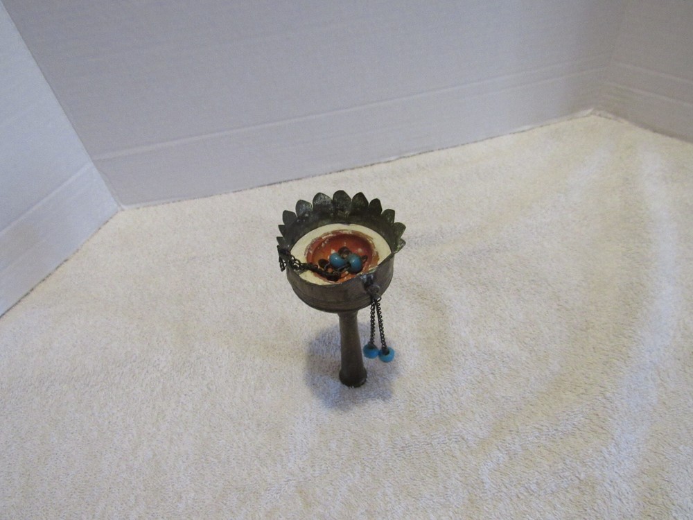 Vintage Brass Toy With Beads