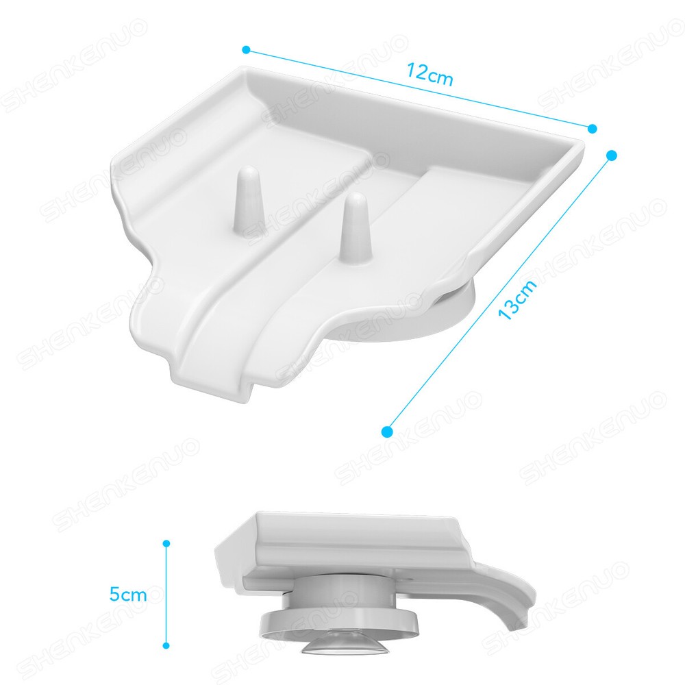 Bathroom Soap Holder White Drain Sponge Dish Storage Plastic Material
