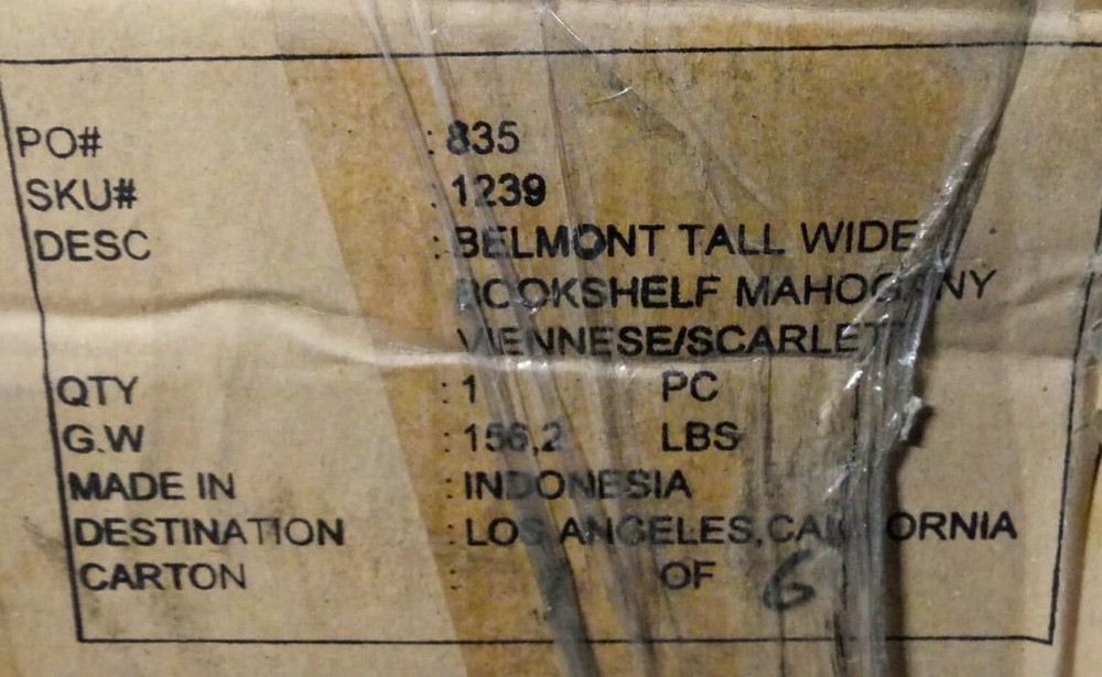 Bellmont Tall and Wide Bookshelf