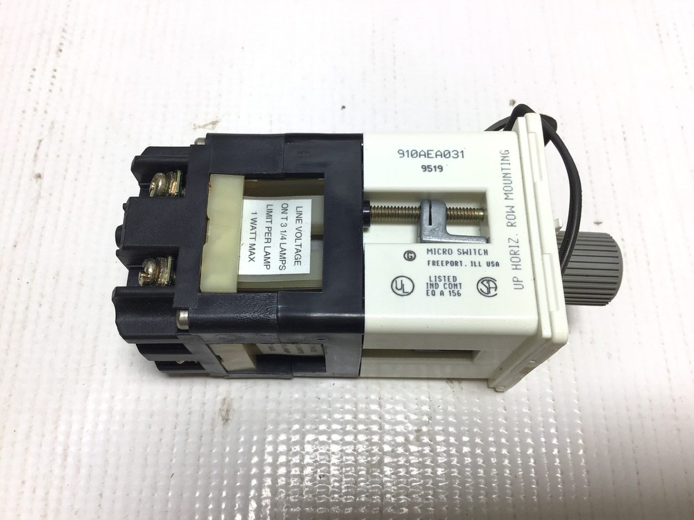 Honeywell 910AEA031 Micro Switch Rotary Switch Operator 1 Watt Max 