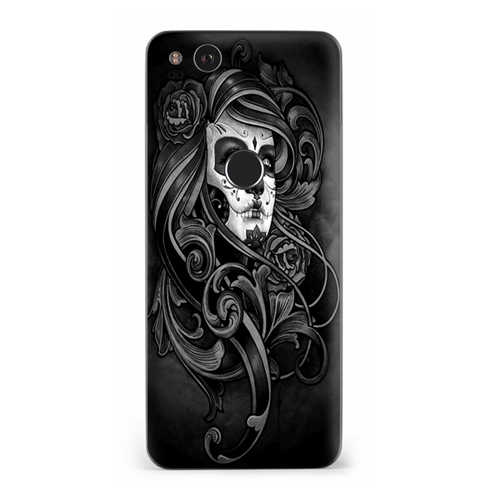 Google Pixel 2 Skins Decal Wrap Sugar Skull Girl